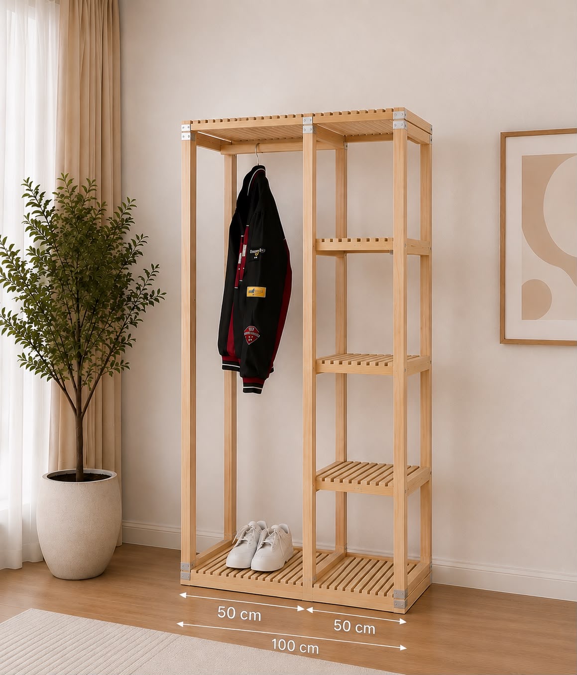 Elegant and Modern Wooden Wardrobe – 6